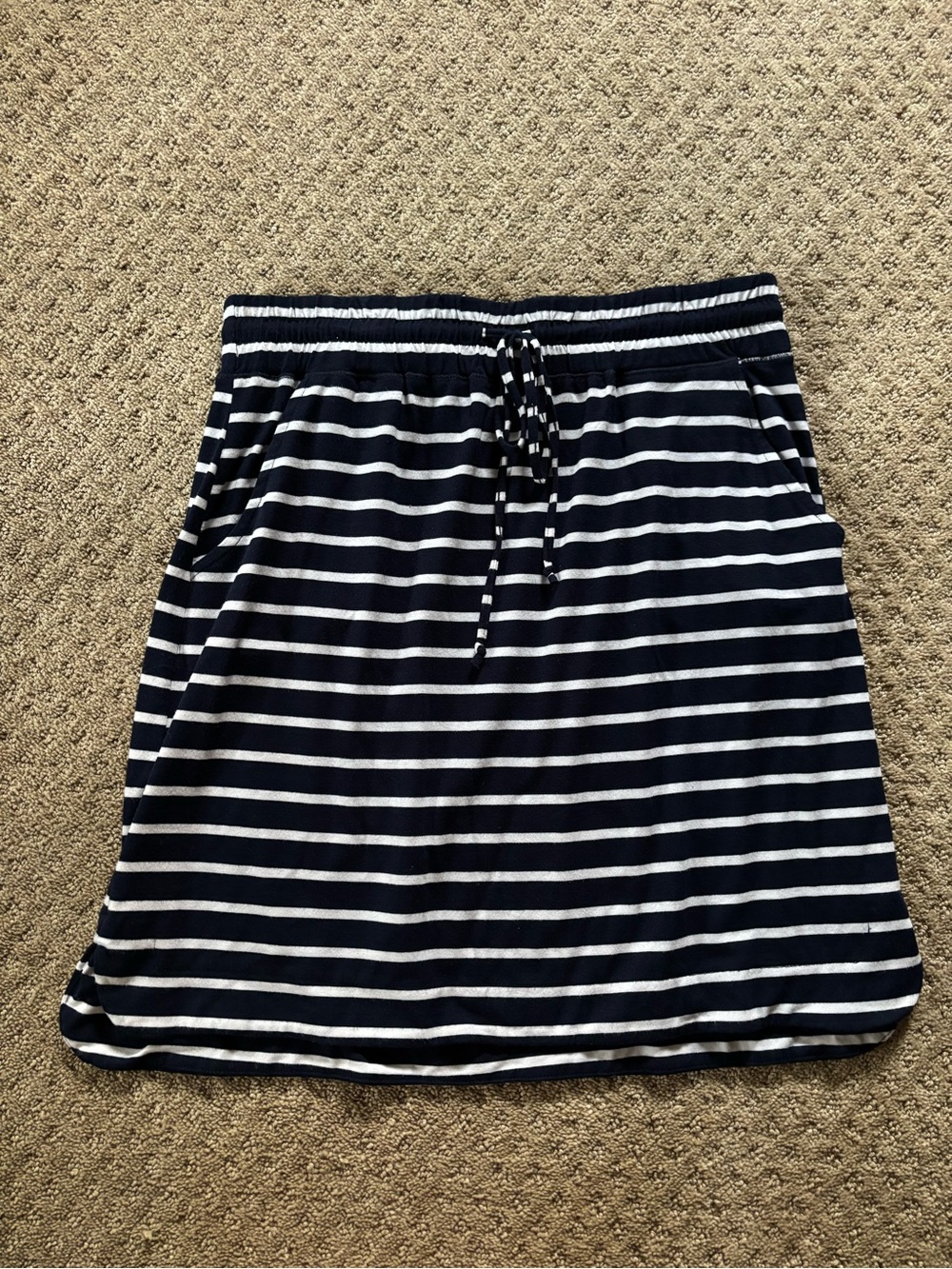Dress Barn Women’s White/Navy Striped Skirt